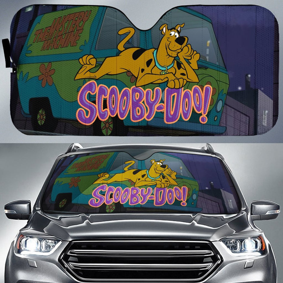 Friday89 Scooby Doo Car Sun Shade Cute Scooby Doo Car Auto Sun Shade