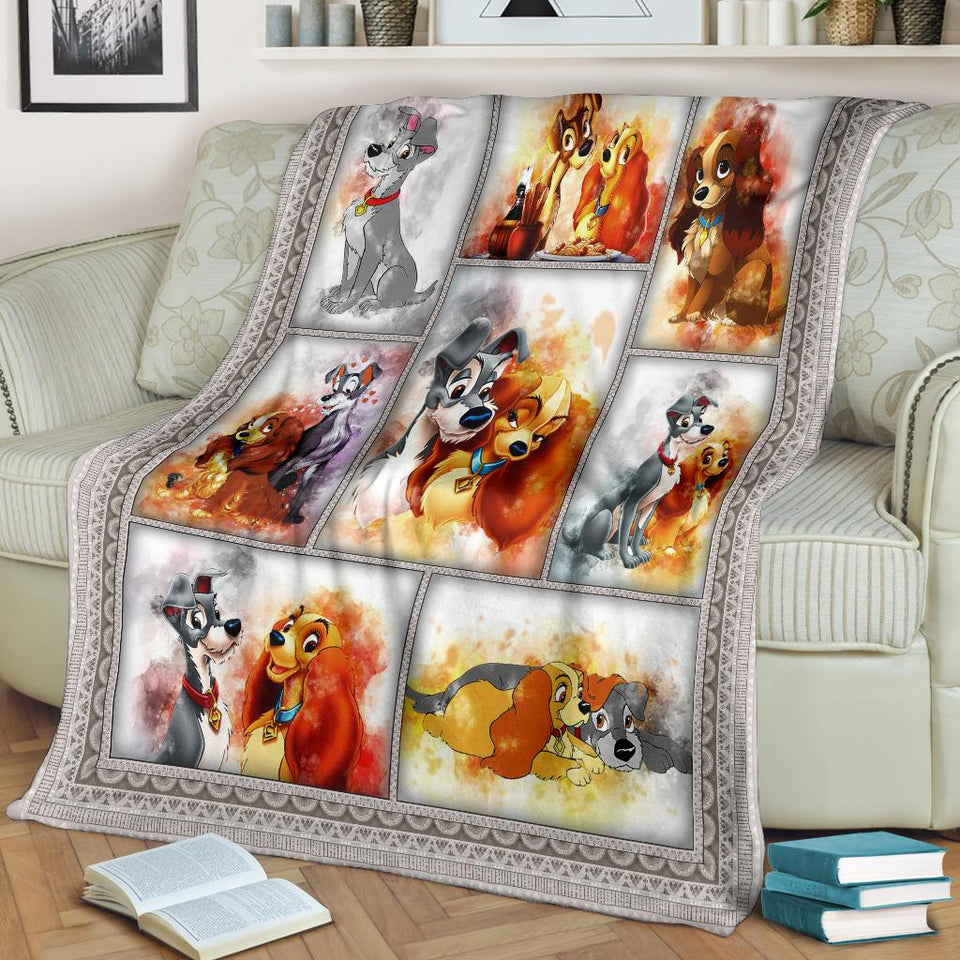 DN Blanket Dog Lady And The Tramp Blanket