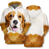 F89 Dog Hoodie Beagle Dog Hoodie Beagle Dog Graphic White Brown T Shirt Amazing Dog Shirt Sweater Tank 2022