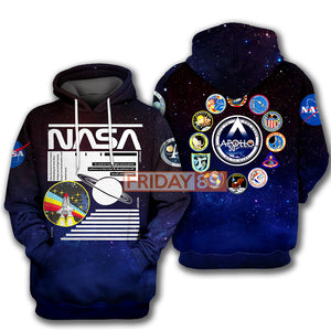 NASA Hoodie National Space Apollo T-shirt Hoodie Men Women  Friday89