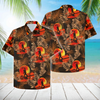 Friday89 Bigfoot Hawaii Shirt Bigfoot Sunset Hawaiian Shirt Orange Adult Full Print Aloha Shirt