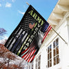 Veteran Flags US Army Veteran American Flag Dog Tag House Flag  Friday89