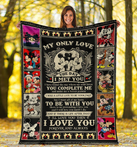 DN Blanket Minnie Blanket Minnie And MM My Only Love The Day I Met You Blanket