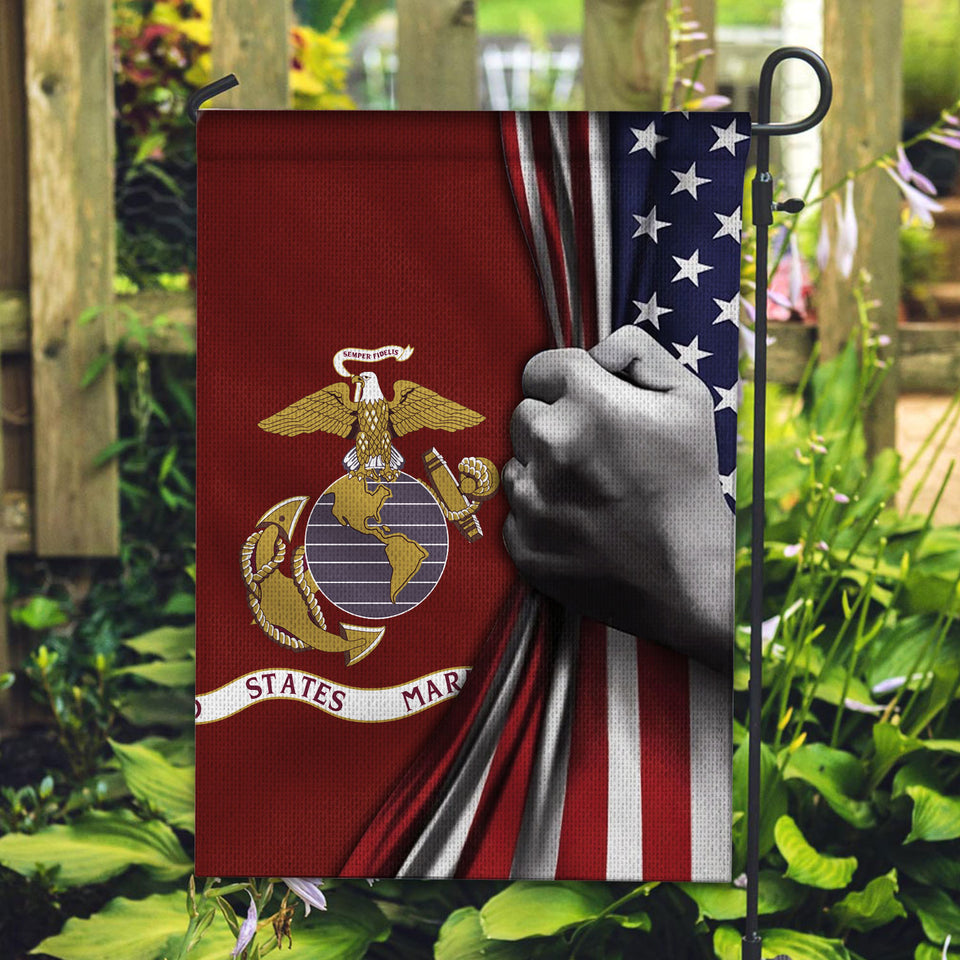4th Of July Flags U.S Marine Corps Flag Inside American Flag Garden Flag House Flag Welcome Holiday 4th Of July  Friday89