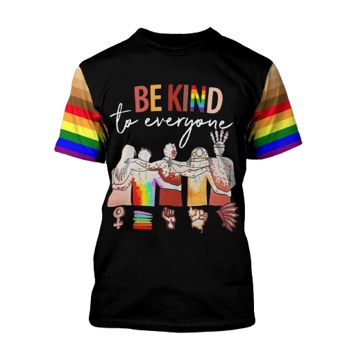LGBT Melanin T-shirt Be Kind To Everyone LGBT Melanin T-shirt Hoodie Men Women  Friday89