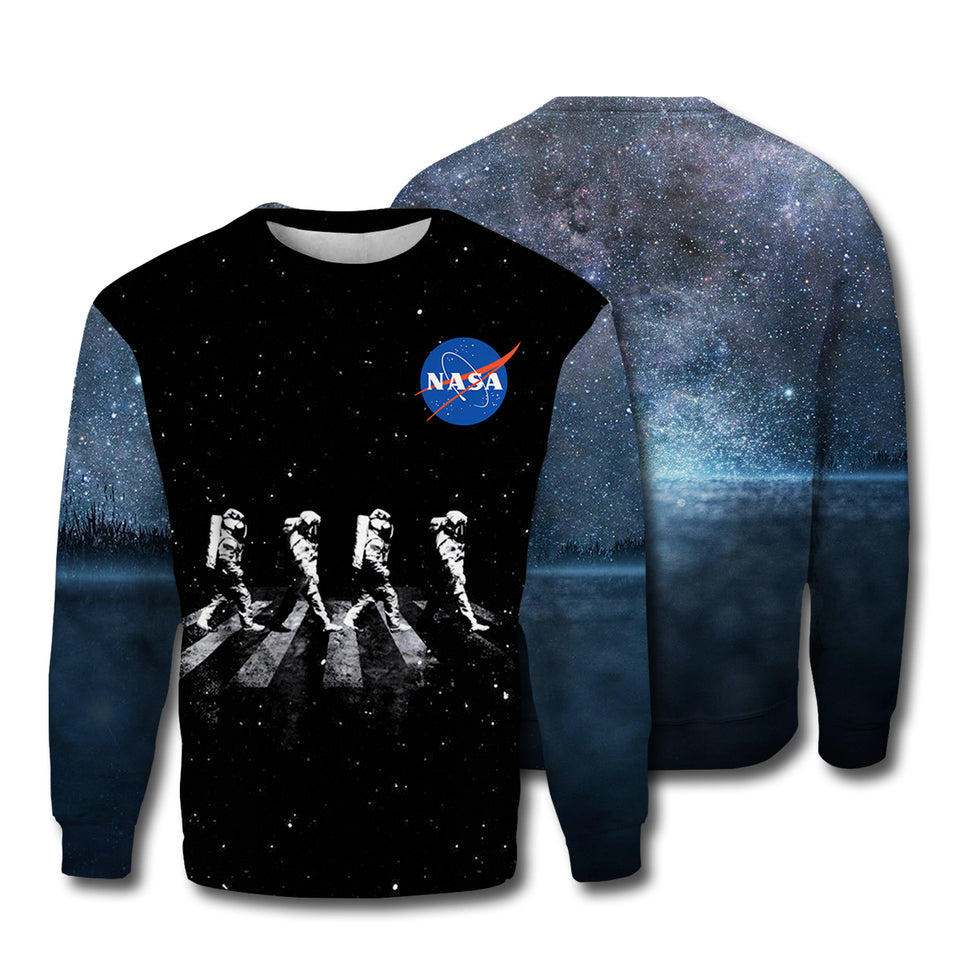 NASA T-shirt Walking Astronauts In Space T-shirt Hoodie Men Women  Friday89