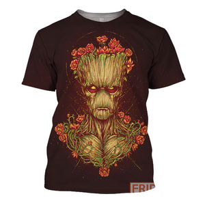 MV Groot T-shirt G Flower Shirt T-shirt Awesome High Quality MV Groot Hoodie Tank  Friday89