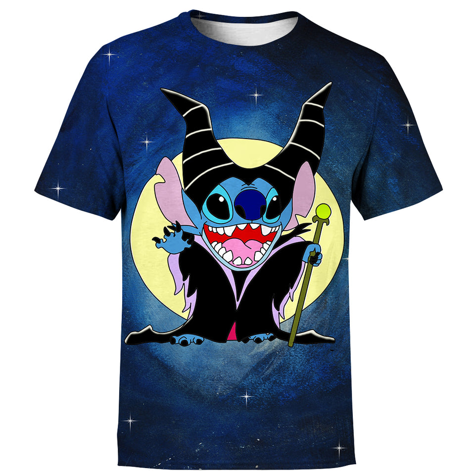 DN Stitch T-shirt Stitch Villain T-shirt Cute DN Stitch Maleficent Hoodie Tank  Friday89
