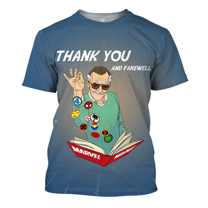Stan Lee MV Hoodie Stan Lee Shirts Thank You & Farewell Stan Lee T-shirt Awesome MV Stan Lee Shirt Tank  Friday89
