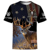 Hunting Hoodie Deer Hunting American Flag T-shirt Hoodie Men Women  Friday89