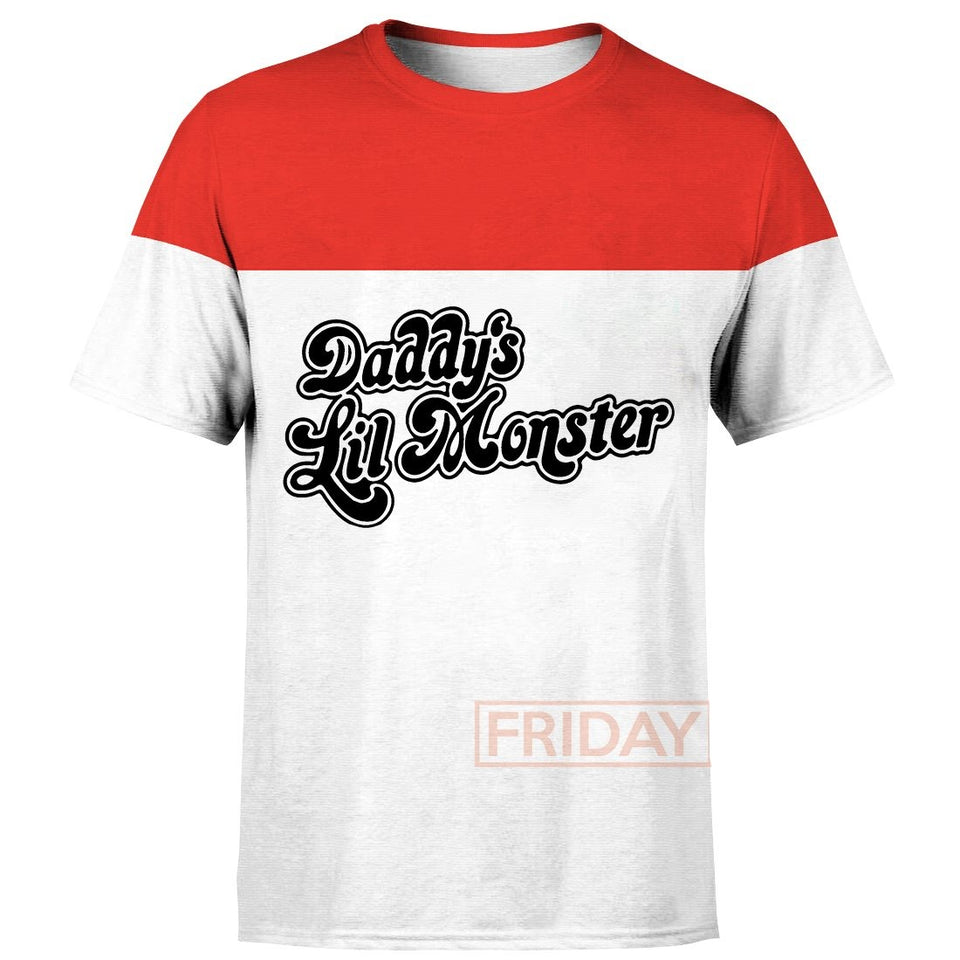 DC T-shirt H.Quinn Daddy's Lil Monster Raglan T-shirt Cool DC H.Quinn Hoodie Tank  Friday89