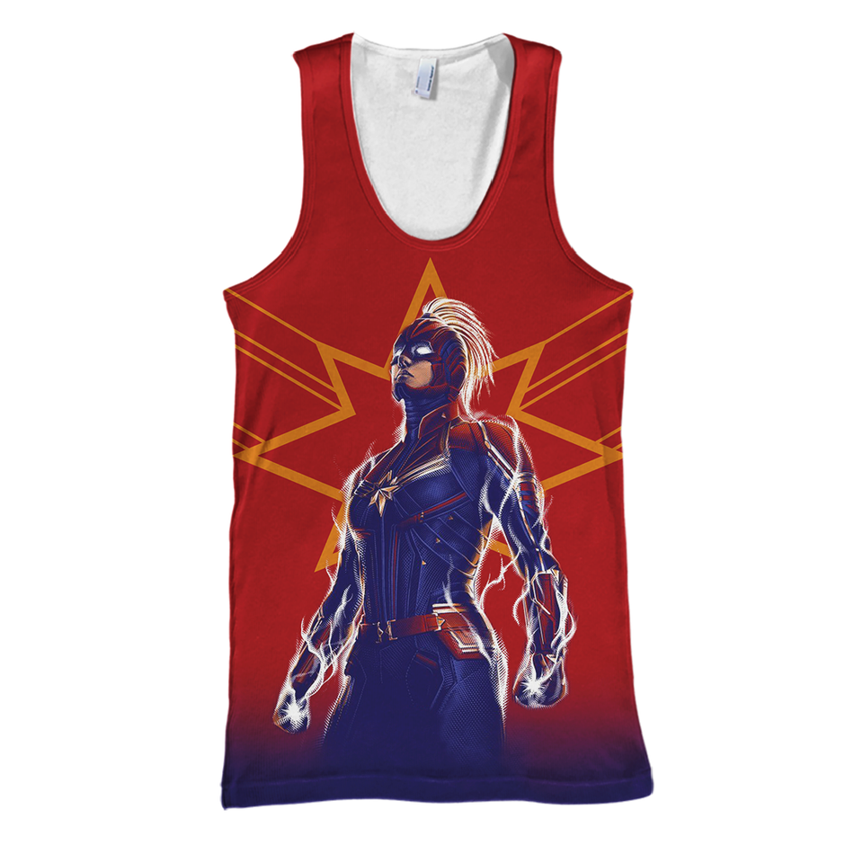 MV Captain Marvel T-shirt Captain Marvel T-shirt MV Captain Marvel Hoodie Tank  Friday89