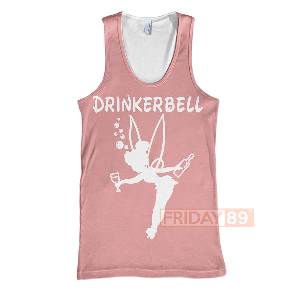 DN T-shirt Drinkerbell Drinking Fairy T-shirt Funny High Quality DN Tinkerbell Hoodie Tank  Friday89