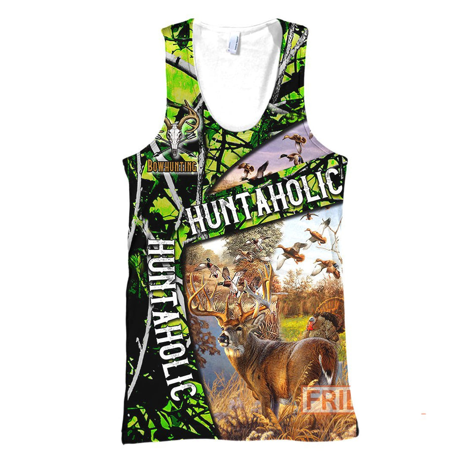 Hunting Hoodie Hunting Aholic Deer hunting T-shirt Hoodie Men Women  Friday89