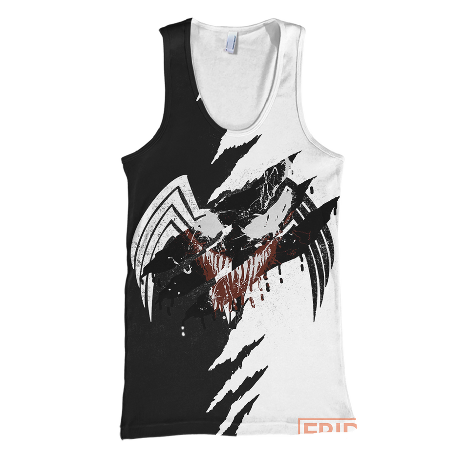 Venom MV T-shirt Venom Tee Black & White T-shirt Cool High Quality MV Venom Hoodie Tank  Friday89