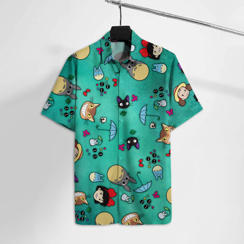 S.Ghibli Hawaiian Shirt S.Ghibli Emoji Faces Hawaii Tshirt S.Ghibli Aloha Shirt  Friday89