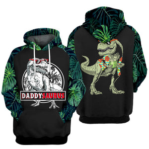 Father Dinosaur T-shirt Daddysaurus T-shirt Hoodie Men Women  Friday89