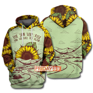 Camping Hoodie The Sun Will Rise - Sunflower T-shirt Hoodie Men Women  Friday89