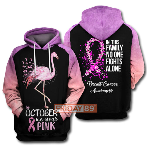 Breast Cancer T-shirt In October We Wear Pink T-shirt Hoodie Men Women  Friday89