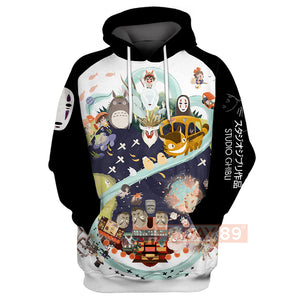S.Ghibli Hoodie S.Ghibli All Character Adorable Chibi Art Totoro Spirited Away Shirt S.Ghibli Shirt Tank  Friday89