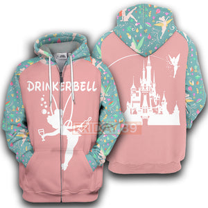 DN T-shirt Drinkerbell Drinking Fairy T-shirt Funny High Quality DN Tinkerbell Hoodie Tank  Friday89