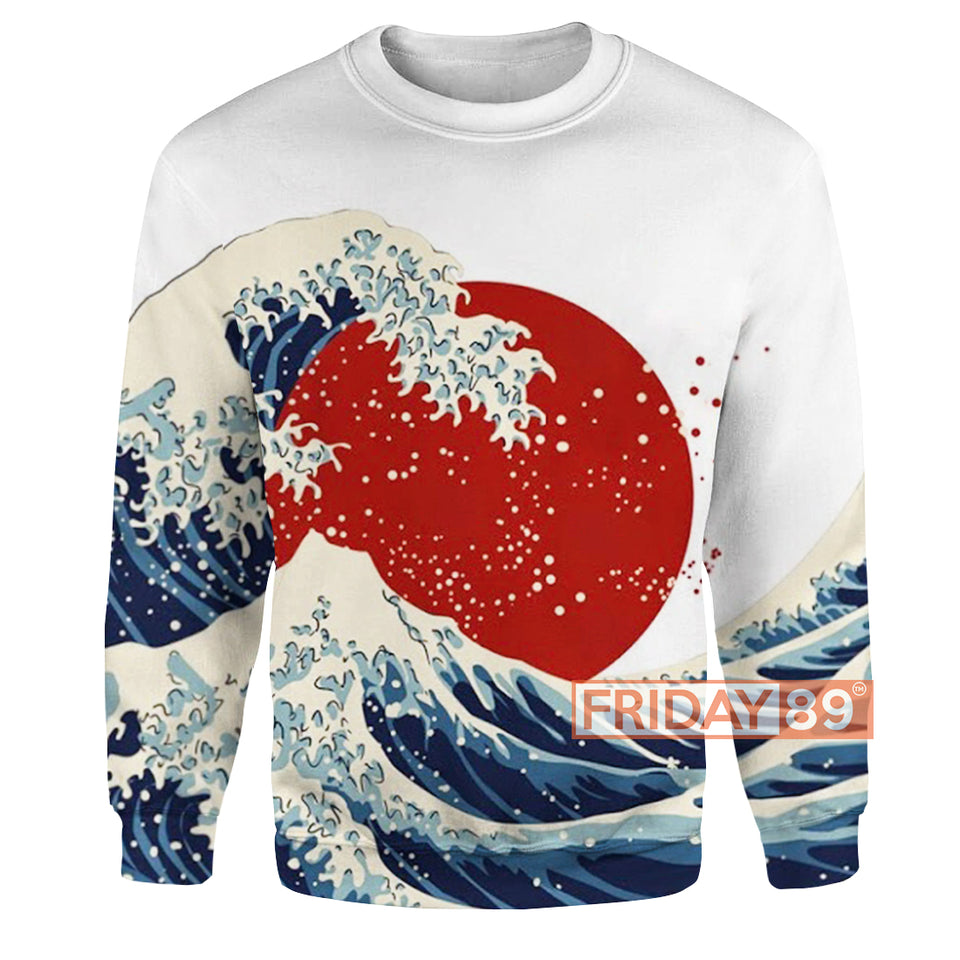 Japan Hoodie The Great Wave of Fukushima Japan Culture T-shirt Hoodie Men Women Unisex  Friday89