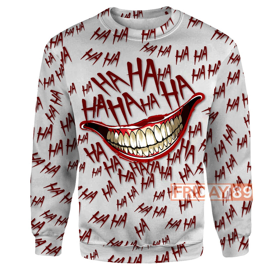 Joker Hoodie Joker Ha Ha Ha T-shirt Amazing DC Joker Shirt Tank  Friday89