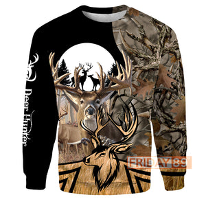 Hunting Hoodie Deer Hunting Deers Shadow Forest Art T-shirt Hoodie Men Women Unisex  Friday89