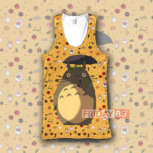 S.Ghibli T-shirt Adorable Totoro Sghibli Chibi Pattern T-shirt S.Ghibli Hoodie Tank  Friday89