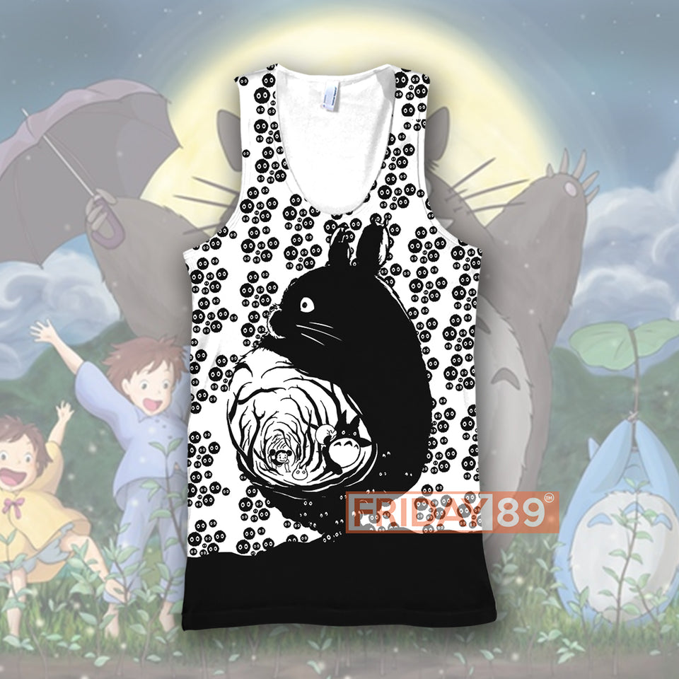 S.Ghibli T-shirt S.Ghibli Totoro Dust Bunnies Totoro Art T-shirt S.Ghibli Hoodie Tank  Friday89