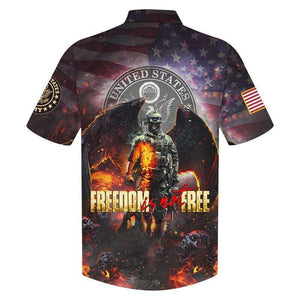 Friday89 Veteran Memorial Hawaii Shirt Freedom Is Not Free Hawaiian Aloha Shirts 