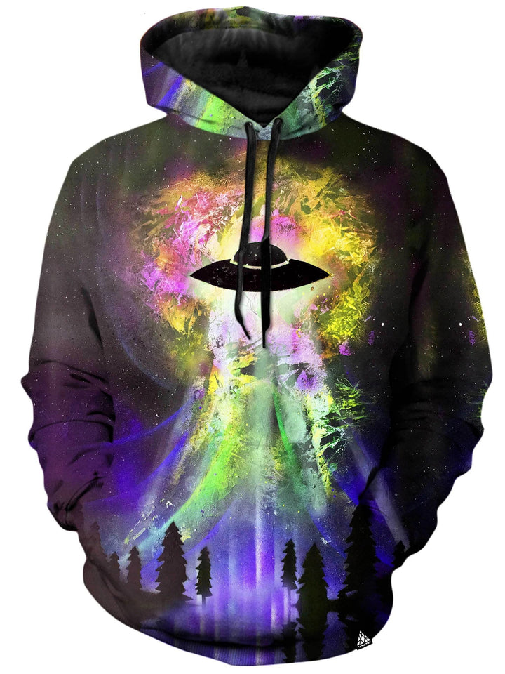 Friday89 UFO Hoodie UFO Abduction Galaxy Hoodie Apparel Colorful Adult Unisex Full Print