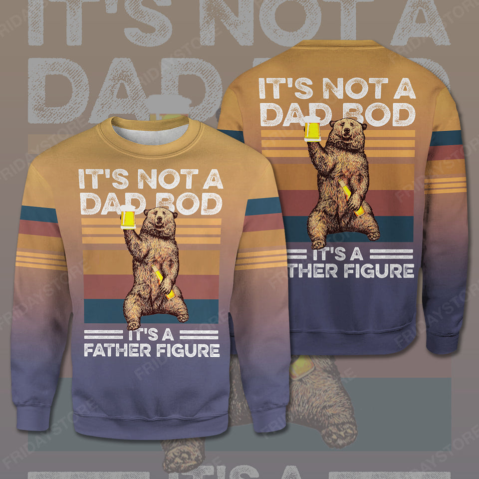 Father Camping T-shirt Camping Bear Beer Its Not A Dad Bob Its A Father Figure Shirt Father Camping Hoodie Father Day Gift  Friday89