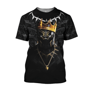 Black Panther T Shirt Black Panther The King Of Wakanda T-shirt Cool MV BP Hoodie Tank  Friday89